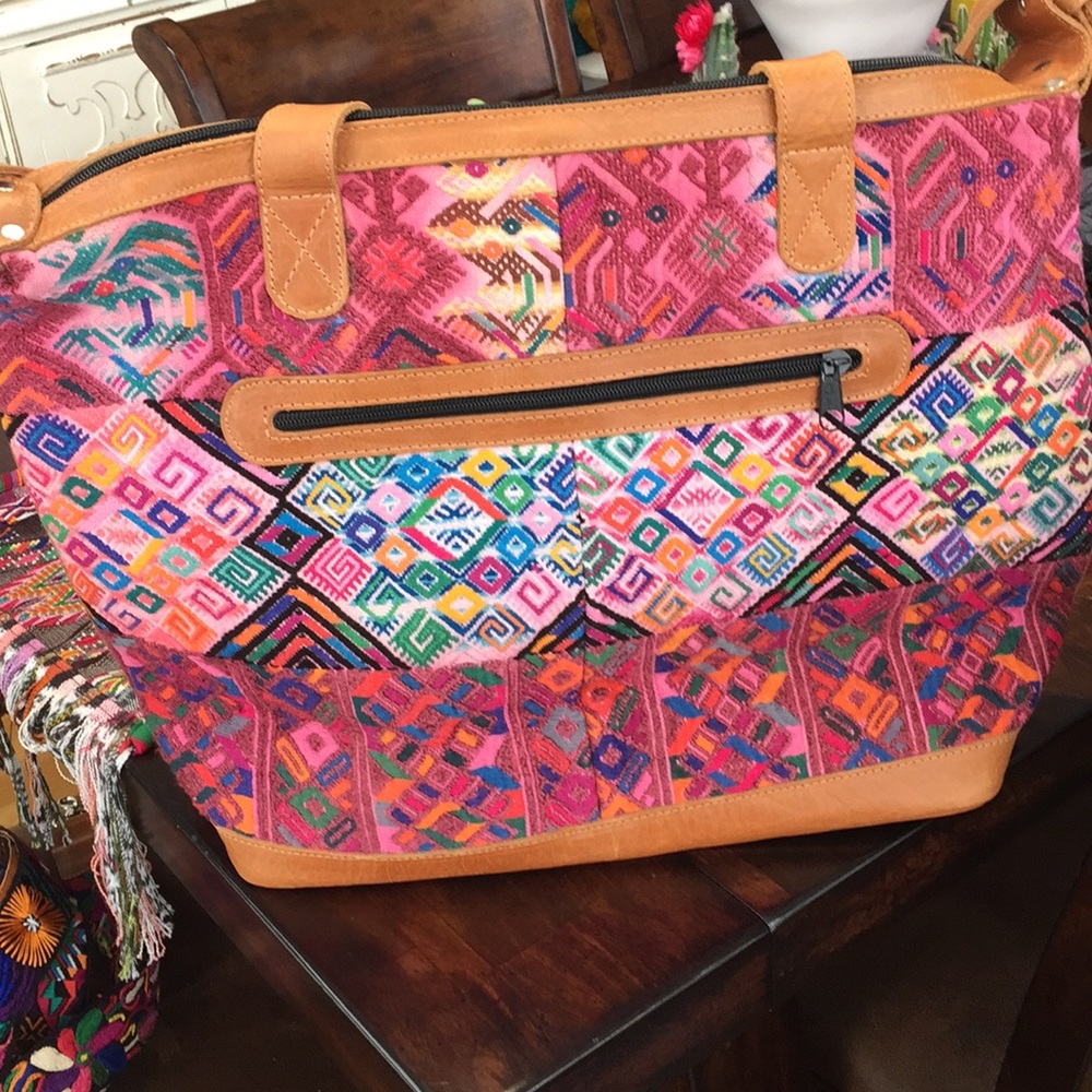 G+D huipil textile overnight bag NOT nena and co - Picture 2 of 5